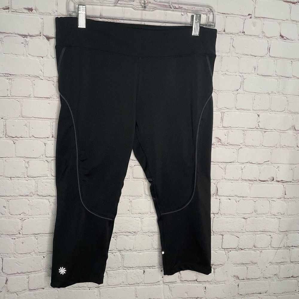 Athleta Women's Black Quick Step Capri Cropped Leggings Size M